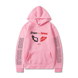 Split Hoodie Demons and Angels Printed Loose Hooded