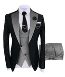 Mens Prom Suits Business Casual Suit Men's Three-Piece Suit Groom Best Man Wedding Suit Men