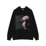 Men Fall Outfits Hip Hop Rock Retro Hooded Sweater Top Hoodie Coat