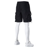 Mens Cargo Shorts Men's Workwear Shorts Cropped Pants Multi-Pocket Cargo Pants