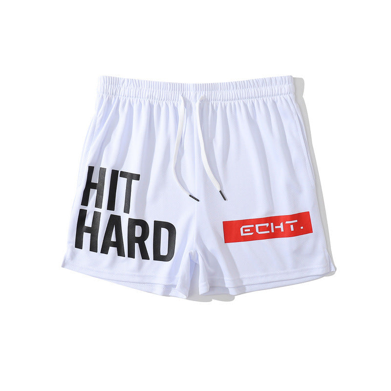 Basketball Shorts Men's Retro Hip Hop Loose Letter Printed Basketball Shorts Men's and Women's