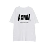 Harajuku Clothing Men's T-shirt Classic Shirts Short Sleeve Letter Print T-shirt Loose Men's and Women's Pullover Top Bottoming
