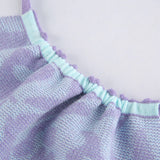 Green Fairycore Dress Summer Fashion Street Corrugated Halter Woolen Dress for Women Summer