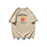 2022 Summer Man T Shirt French Fries Letter Printing