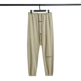 Fog Essentials Pants Spring and Autumn Double Line Letter Solid Color Terry Casual Trousers Men and Women Same Style