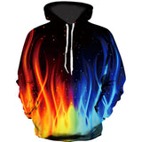 Fire and Ice Hoodie Print