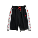 Men Pants Men's Clothes Summer Wear Vintage Men's Shorts Casual Loose Contrast Color Embroidery Sports Shorts