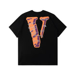 Vlone T shirt Juice WRLD Printed Short Sleeve Men's and Women's High Street Couple round Neck T-shirt