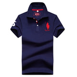 USPA Shirts Polo Shirt Summer Men's Short Sleeve Polo Shirt Cotton Business Lapel T-shirt