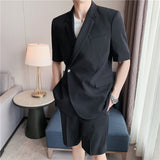 Men Suit Two-Piece Set Draping Anti-Wrinkle