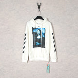 Autumn And Winter Mona Lisa Picture Frame Pattern Hooded Sweater For Men And Women