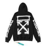 Printed Loose Casual Hooded Sweater Jacket