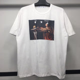 Ow Summer Arrow Print Loose Short Sleeve Cotton Tshirt Owt