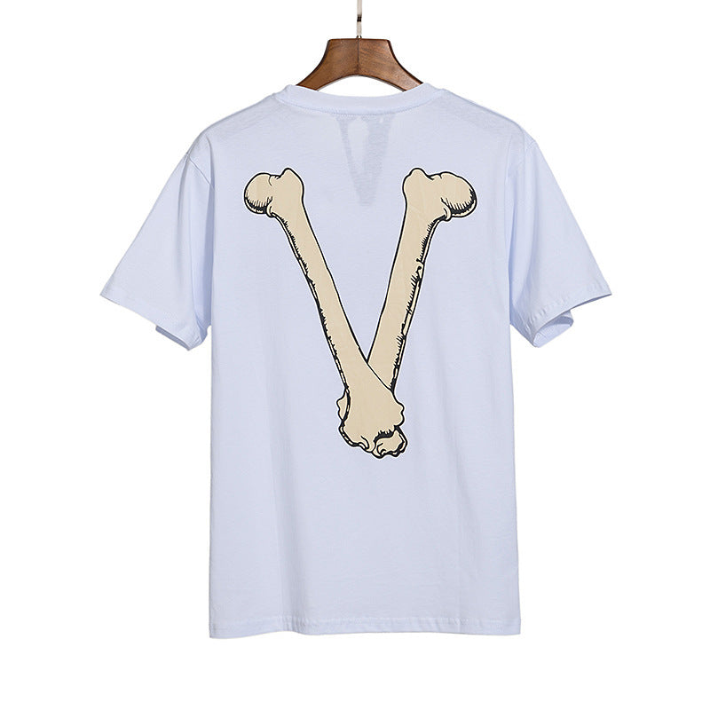 Vlone T Shirt Men's Clothes Summer Clothes plus Size Retro Sports Casual Fashionable