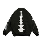 Men Fall Outfits Printed Baseball Uniform Coat Jacket
