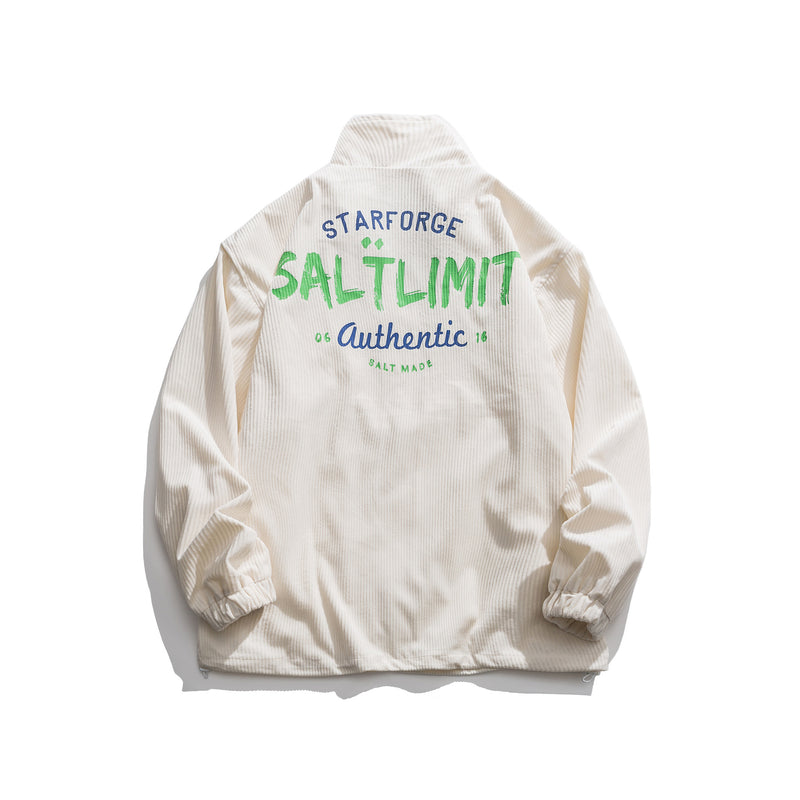 Men's plus Size Sports Vintage Overalls Jacket Men's Spring Corduroy Jacket Male Student Baseball Uniform Male Trendy Men Coat