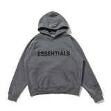 Fog Essentials Hoodie Autumn and Winter Double Line Chest Letter High Street Hooded Fleece Lined Sweater