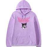 Kuromi Hoodie Cute Printed Hoodie Autumn Winter Sweater