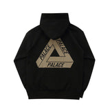 Palace Hoodie Hip Hop Classic Big Triangle Fleece-Lined Pullover Hoodie Men's and Women's Coats