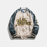 Varsity Jacket for Men Baseball Jackets Spring Long Sleeve Letter Printed Baseball Uniform Jacket Coat for Men