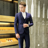 Mens Graduation Outfits Men's Trendy Slim Bar Suit Performance Dress Small Suit