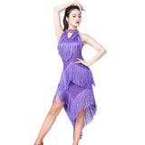 Flapper Dress Latin Dance Skirt Racing Suit Sequins Latin Dance Skirt