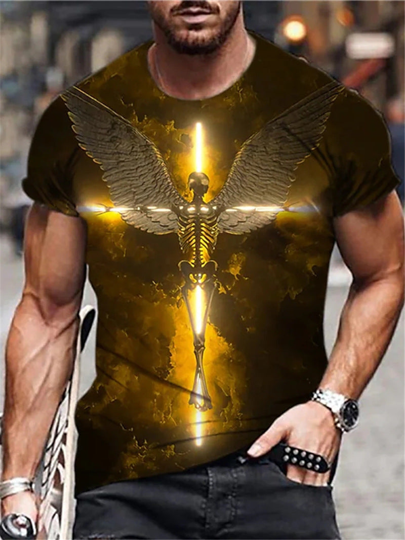 3D T Shirt 3D Printed Round Neck