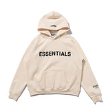 Fog Fear of God Hoodie Chest Letter Hoodie Sweater Men and Women Essentials Fleece-Lined Hooded Loose Coat