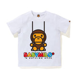 A Ape Print Baby Milo for Kids T Shirt Cartoon Anime Baby Boy Baby Girl Short Sleeve Tee