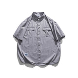 2022 Summer man t shirt Workwear Shirt Short Sleeve