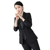 Women Pants Suit Uniform Designs Formal Style Office Lady Bussiness Attire Spring and Autumn Fashion Business Wear