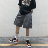 Harajuku Clothing Men's Casual Shorts Men's Summer I Retro Patchwork Casual Working Pants