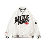 Mens Fall Outfits Retro Alphabet Embroidered Baseball Uniform Jacket Baggy Coat