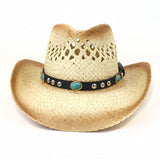Wester Hats Western Straw Cowboy Hat Men Women Sun Protection by the Sea Beach Hat Sun Hat
