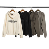 Fog Fear of God Hoodie Alphabet plus Velvet Men and Women Loose Sweater