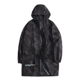 Men plus Size Coats Mid-Length Autumn and Winter Camouflage Trench Coat plus Size Anorak