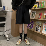 Harajuku Clothing Men's Casual Shorts summer color matching side zipper personality casual pants men's and women's sports shorts