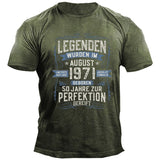 Man T Shirt round Neck Heat Transfer Patch Printed Loose Pullover