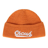 Mens Beanies Three-Dimensional Letter Embroidery Solid Color Hip Hop Skullcap Autumn and Winter Knitting Hat