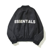 Fog Essentials Coats Autumn and Winter Double Line Letter Pilot Air Force Coat Jacket Men and Women Same Style