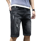 Men Jean Shorts Men's Jeans Summer Denim Shorts Men's Fifth Pants Men's Loose