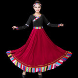 Jalisco Clothing Ethnic Tibetan Long Skirt Suit