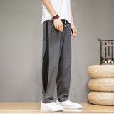 Linen Pants Straight Leg Pants Drawstring Lightweight Elastic Beach Pants Spring and Autumn plus Size Loose Linen