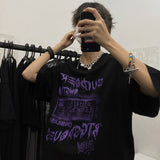 Harajuku Clothing Men's Tshirt Classic Retro Shirts Summer Vintage Printed Men and Women round Neck Loose Short Sleeves