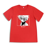 Anime Tshirts Aesthetic Men's Shirt Summer Anime Print Printed Cotton Short-Sleeved T-shirt