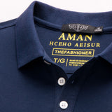 USPA Shirts Short-Sleeved Men's Cotton Lapel Polo Shirt Men