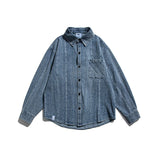 Men Shacket Long Sleeve Autumn Shirt Autumn Shirt Casual Loose Fashion Pocket