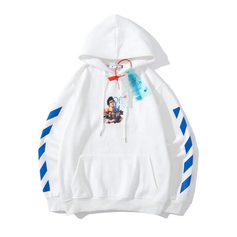 Autumn And Winter Women Holding Flowers Basket Pattern Velvet Padded Hooded Sweatshirt