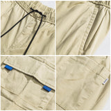 Men Pants Men's Clothes Summer Wear Retro Men's Shorts Casual Loose Multi-Pocket Work Pants Fifth Pants Trendy Men