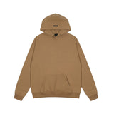 Fog Essentials Hoodie Autumn and Winter Fog Season 7 Flocking Letters Velvet Padded Hooded Sweatshirt